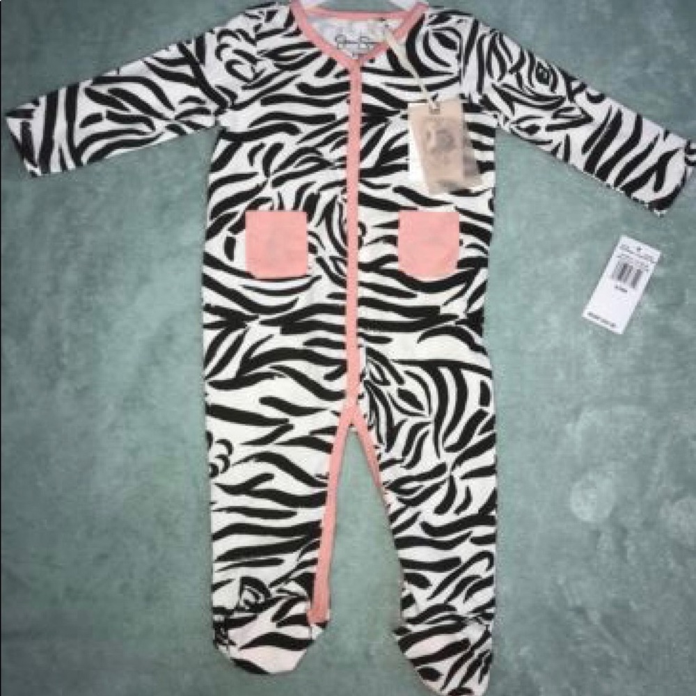 Baby Pink Zebra Bodysuit